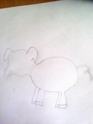 Как нарисовать свинку ребенку