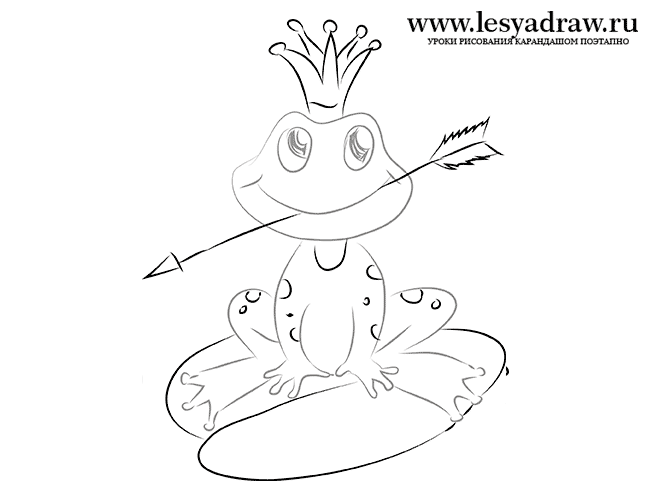 Как нарисовать царевну лягушку 