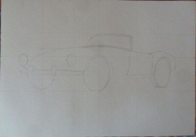 Как нарисовать BMW 507 