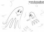 Как нарисовать осьминога детям