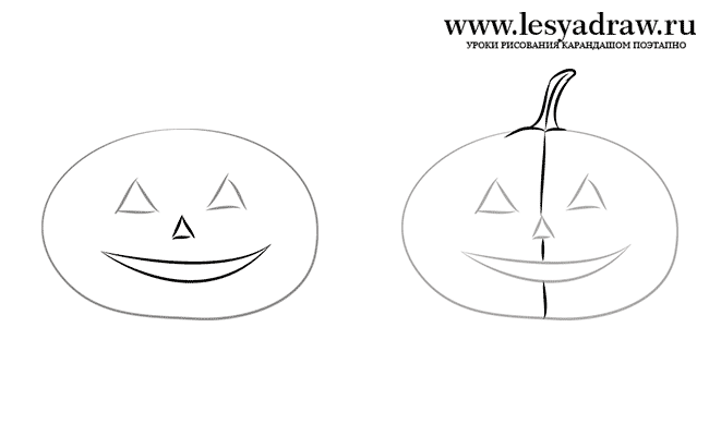 Как нарисовать тыкву на Хэллоуин для детей