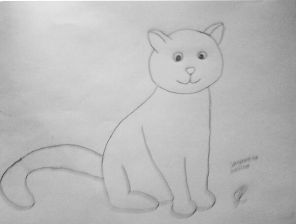 Как просто нарисовать котика 