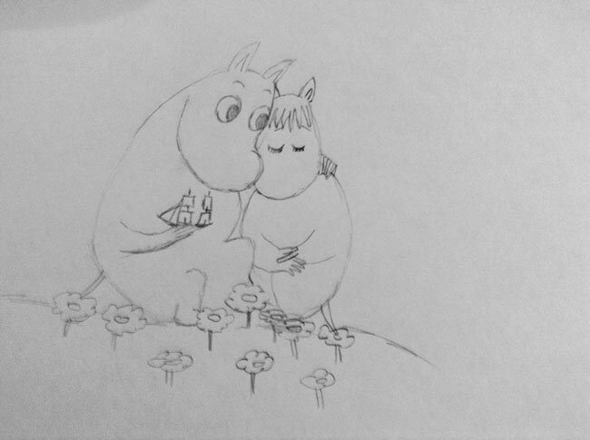 Как нарисовать муми троллей - Фрекен снорк и Муми