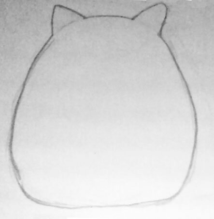 Рисуем плюшевого котика