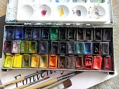 Акварельные краски для художников