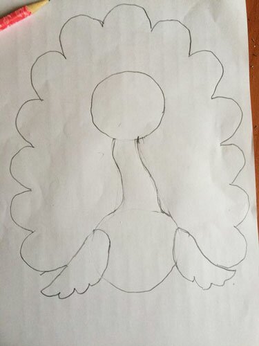Как нарисовать павлина ребенку