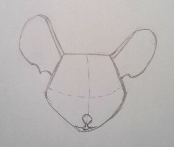 Рисуем мышку Соню из фильма Алиса в Стране Чудес