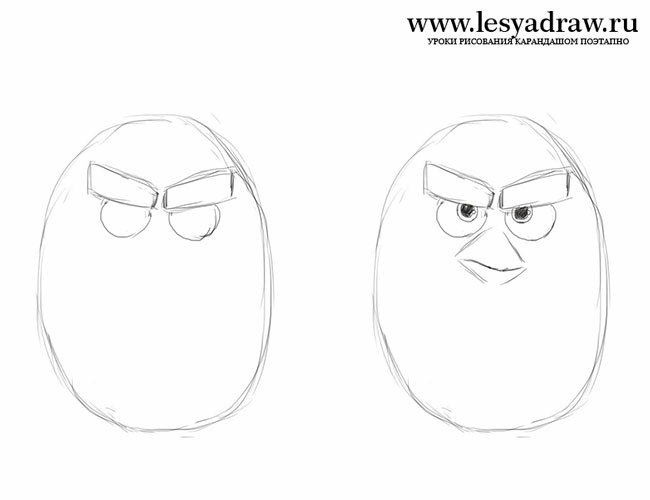 Как нарисовать Angry Birds в кино