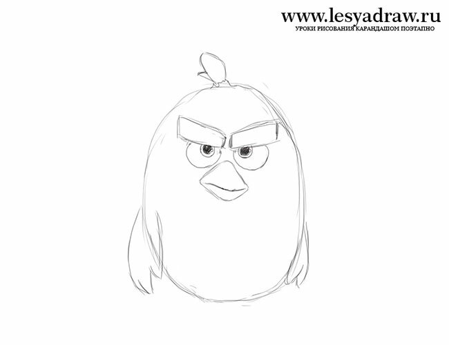 Как нарисовать Angry Birds в кино