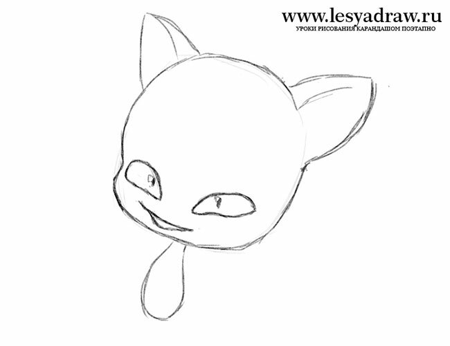 Как нарисовать кота Плагг из мф «Леди Баг и Супер Кот»